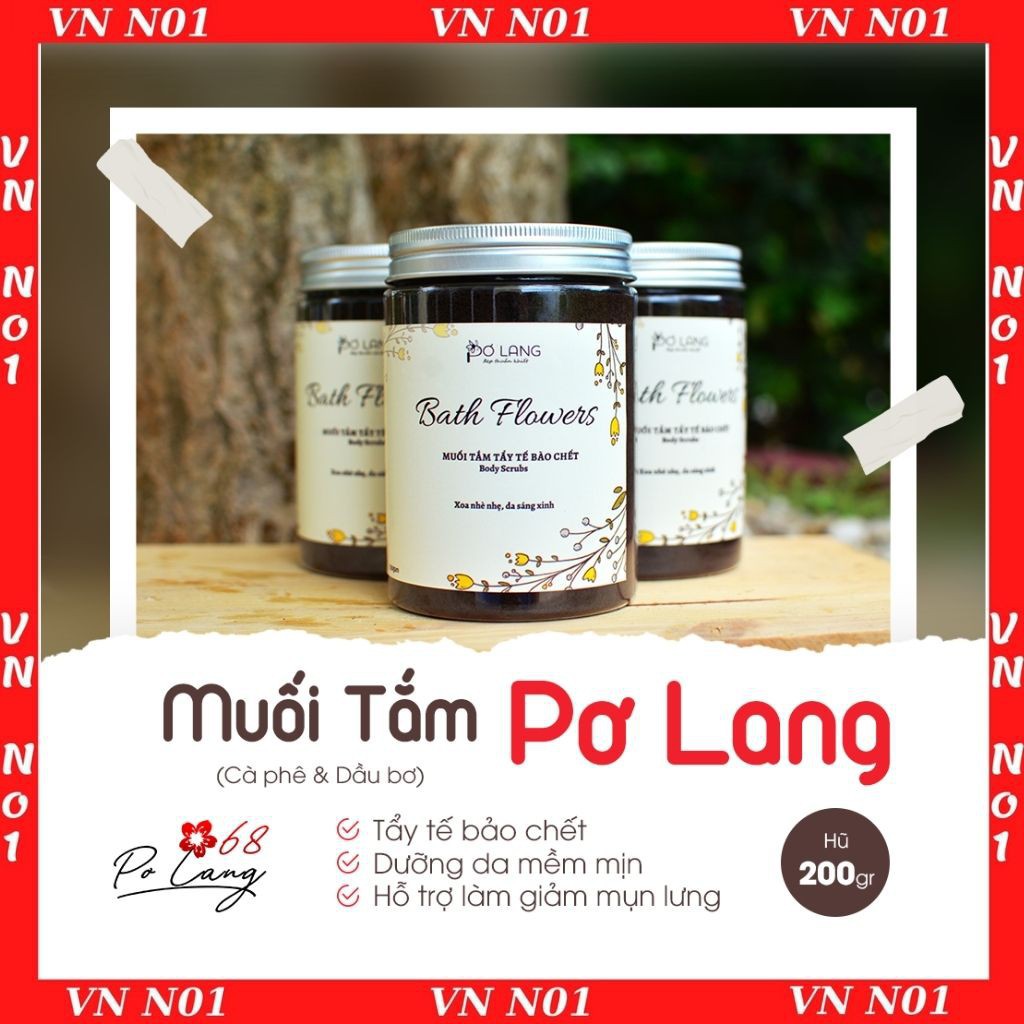 TẨY DA CHẾT MUỐI TẮM PƠ LANG Hũ 130gr