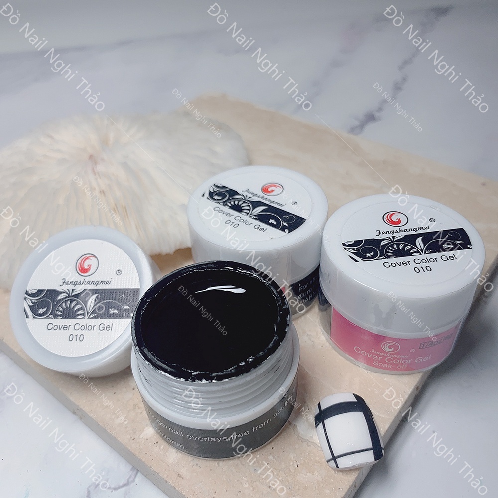 Gel vẽ trắng đen nail siêu đặc