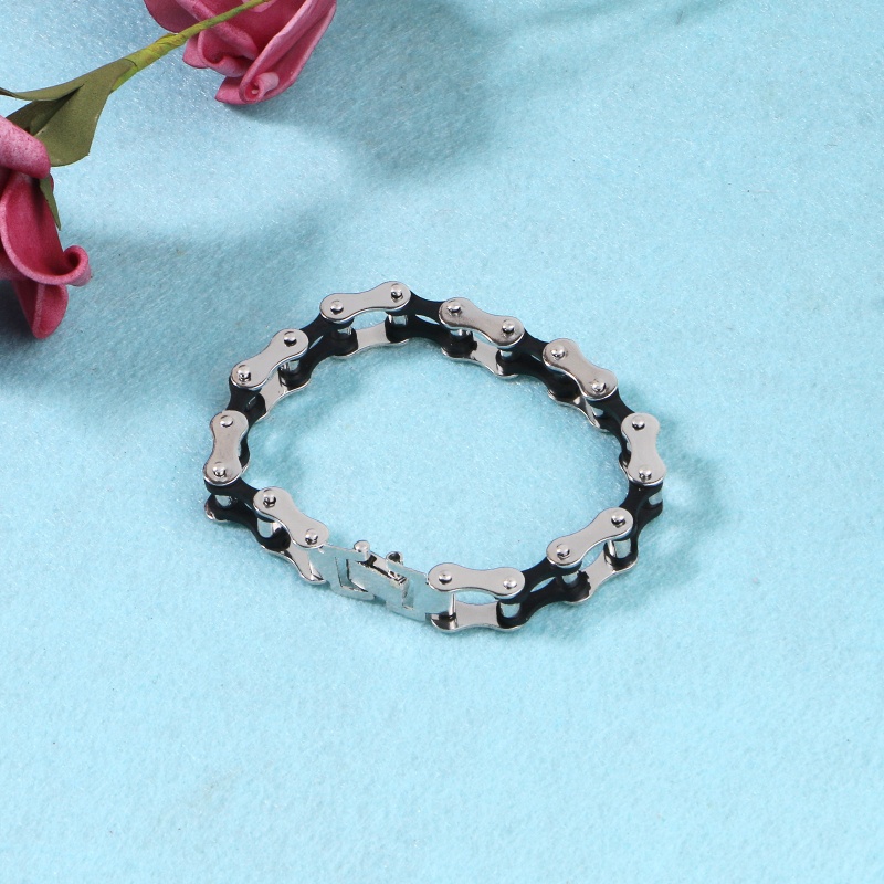 Vòng Tay Chuỗi Hạt Bằng Thép Không Gỉ Thời Trang Cho Nam