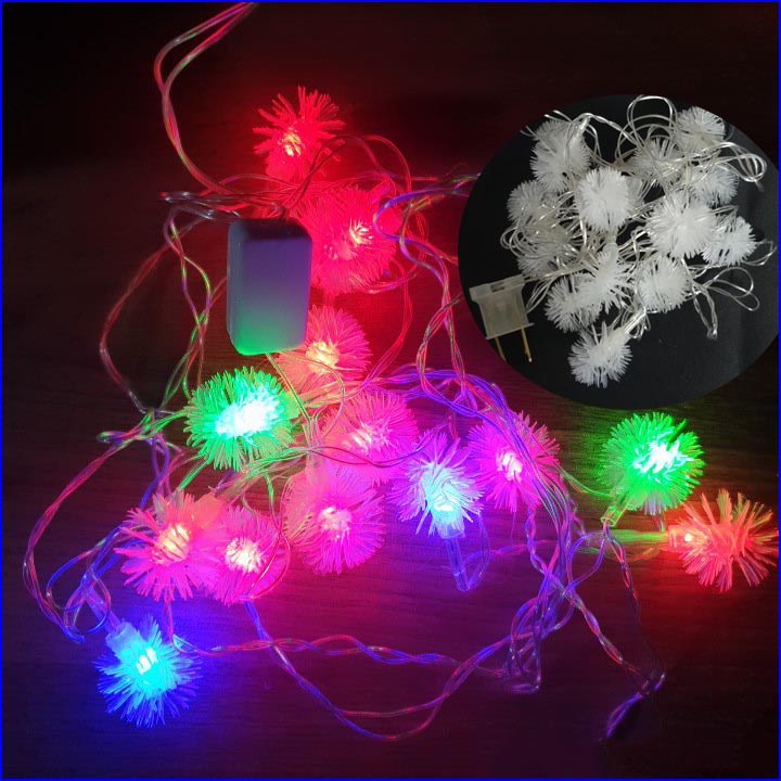 Dây đèn led nhiều màu chớp nháy lung linh trang trí trong nhà, ngoài trời ( dây dài 4m chống nước )