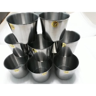 10 Ly đá inox tiện dụng(vừa làm đá vừa làm bánh Flan,bánh nướng) 9cm