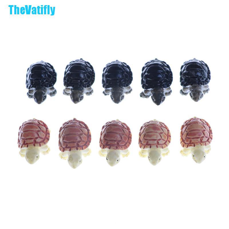 Bộ 10 chú rùa mini dùng trang trí bonsai/ tiểu cảnh