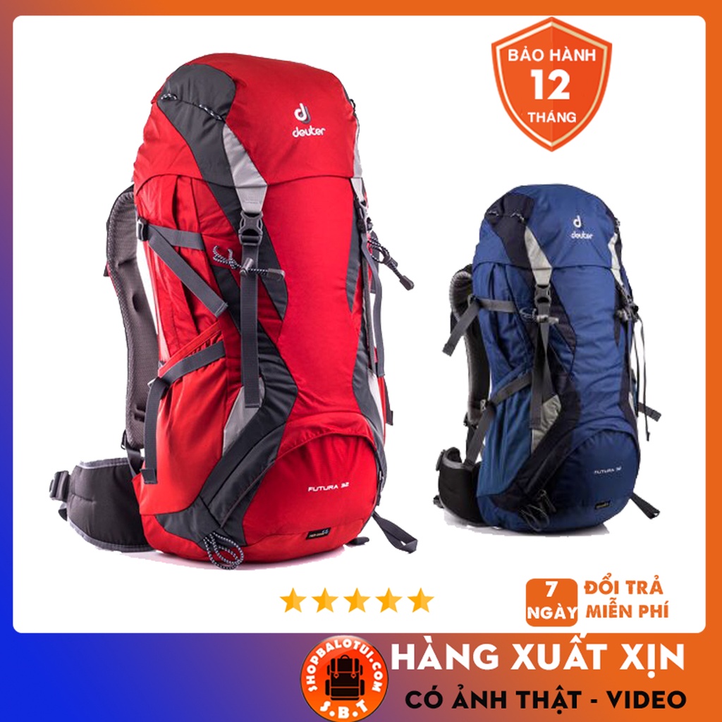 Balo du lịch thể thao leo núi Deuter Futura 32L Backpack Trekking nam nữ phượt trợ lực chống nước tốt