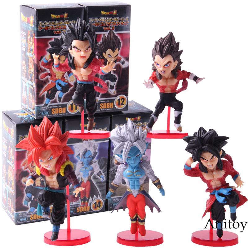Set 5 mô hình đồ chơi nhân vật son goku trong phim hoạt hình Dragon Ball