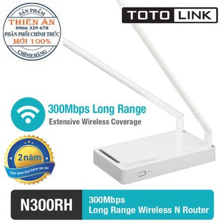 Bộ Phát WiFi Router WiFi TOTOLINK N300RH, Bảo hành chính hãng 24 tháng