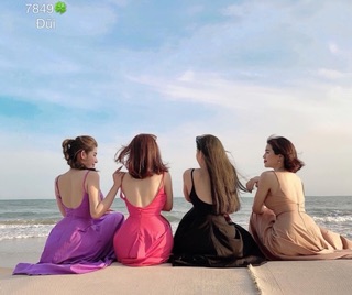 Đầm maxi dây