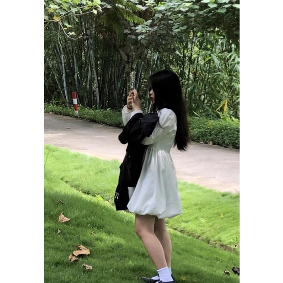 Đầm Ullzang cổ vuông ☁