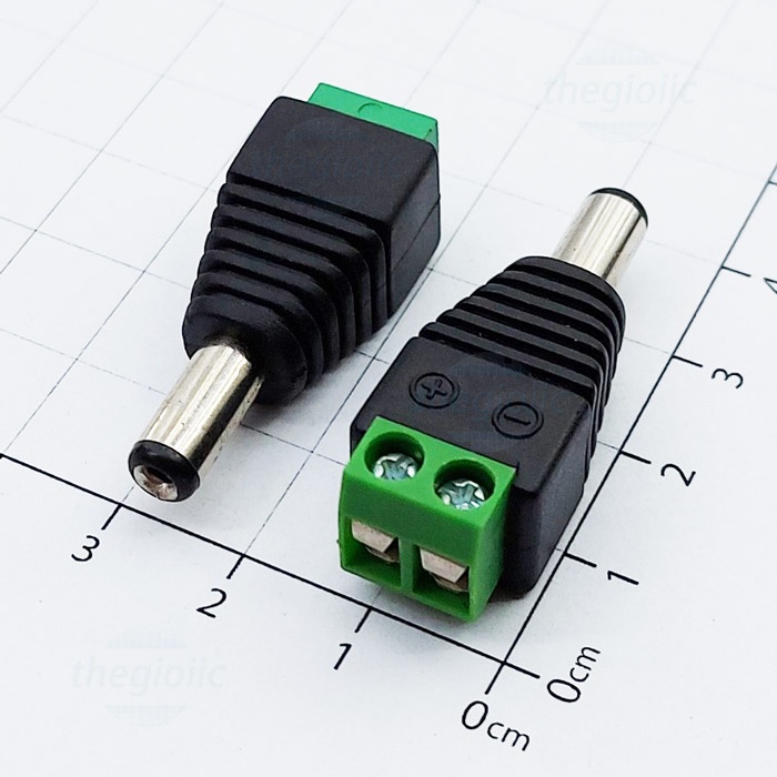 Jack nguồn DC đực và Jack DC cái
