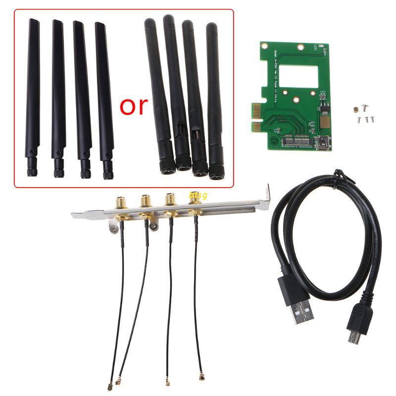 Thẻ Chuyển Đổi Wifi Btsg Bcm94360Cd / Bcm94331Cd Sang Pci-E 1x