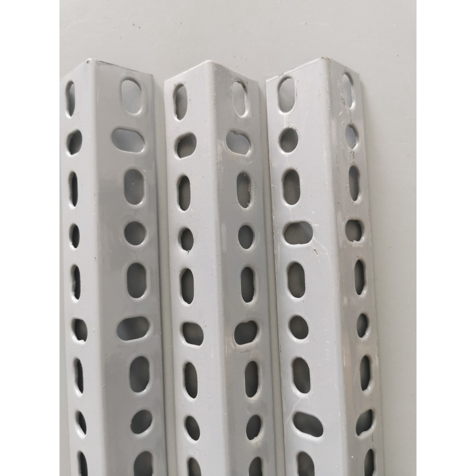 Thanh sắt v lỗ đa năng V3x3, dày 1.5ly sơn tĩnh điện cao cấp - xám ghi, trắng