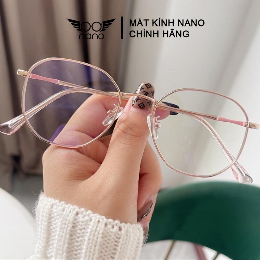 Mắt kính cận nam nữ, gọng kim loại NANO 29118 thời trang tinh tế chống gỉ bền bỉ phong cách Hàn Quốc