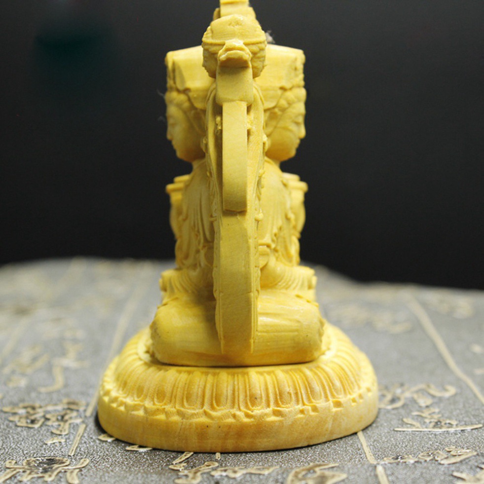 ((MIỄN SHIP)) Tượng đức Quan Âm nghìn tay nghìn mắt bằng gỗ Hoàng Dương (để trong xe ô tô) - TẶNG 1 