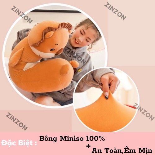 [Mã LIFE20KALL giảm 10% đơn 50K] Gấu bông gối ôm thú nhồi bông êm mịn dễ thương cao cấp ZinZon