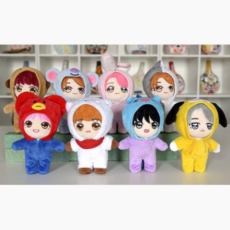 Búp bê nhồi bông hình thành viên nhóm nhạc BTS 20cm