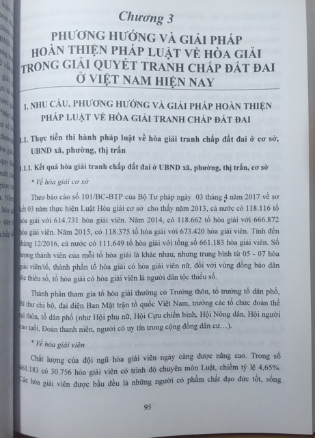 Sách: Hòa giải trong giải quyết tranh chấp đất đai ở Việt Nam hiện nay | BigBuy360 - bigbuy360.vn