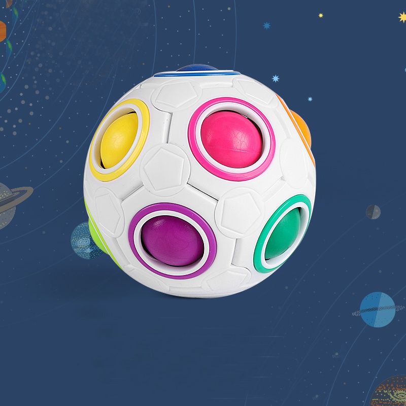 Rubik MoYu Ball Magic Rainbow - Đồ Chơi Rubik biến thể quả bóng tròn xả stress