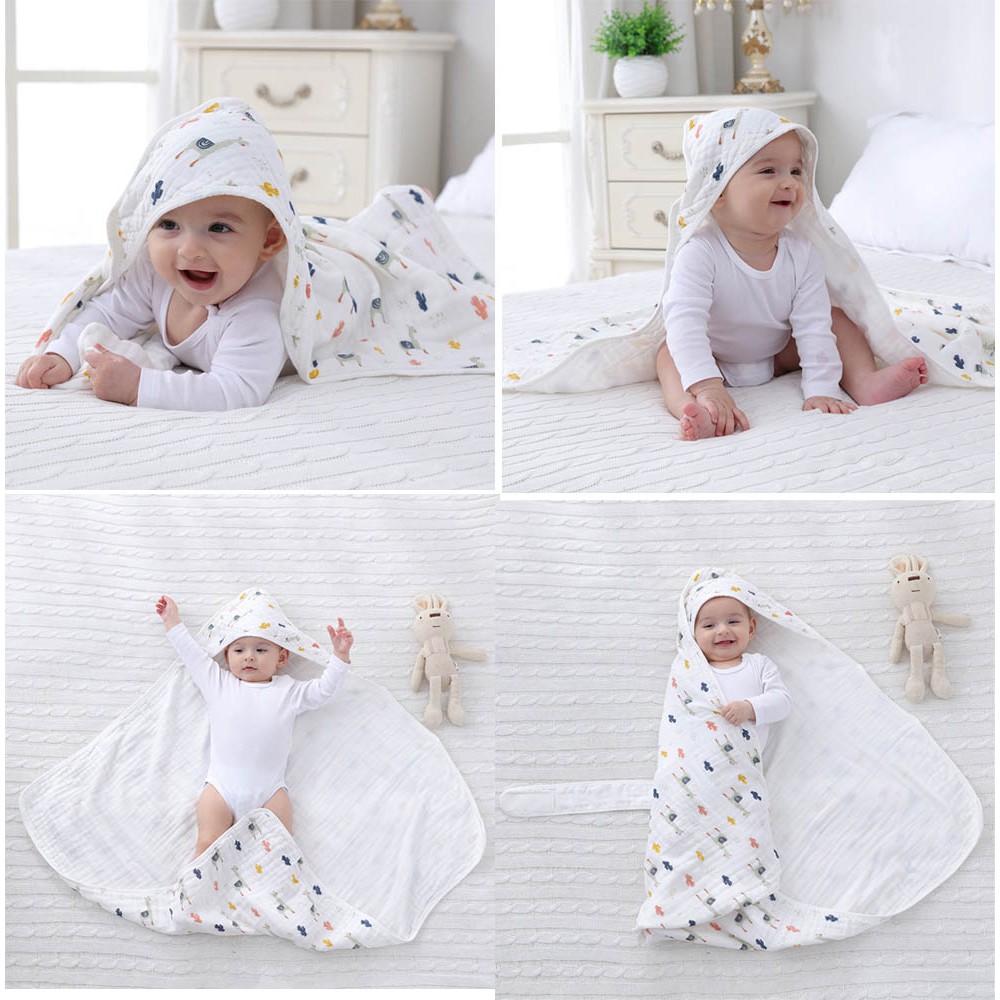 [Mã MKBCHI5 giảm 10% đơn 600K] Khăn quấn cho bé sơ sinh Chilux bằng cotton, mềm mịn, giúp bé ngủ ngon giấc hơn