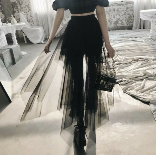 Chân váy vôn lưới nhọn tà ngắn tà dài sành điệu | BigBuy360 - bigbuy360.vn