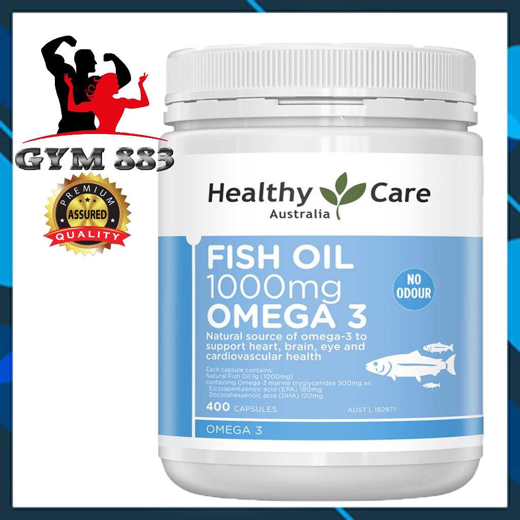 🐳1000mg-400 viên🐳 Dầu cá không mùi Omega 3 1000mg Healthy Care 400 viên 🐳 Odourless Fish Oil 🐳 CÓ BI