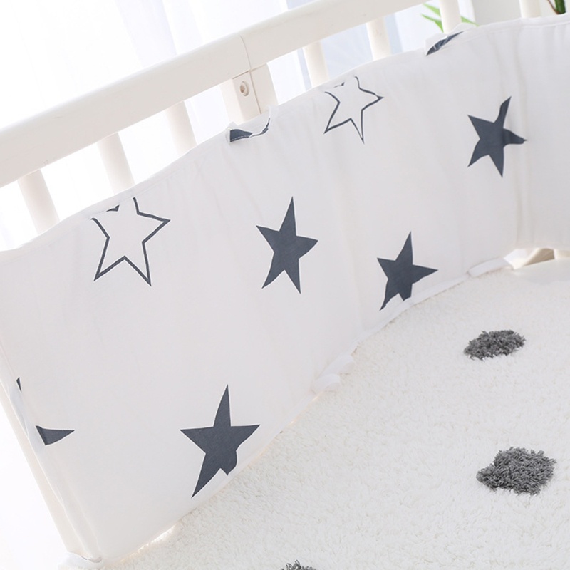 Gối Chắn Cũi Em Bé Chất Liệu Cotton Mềm Mại Tiện Dụng