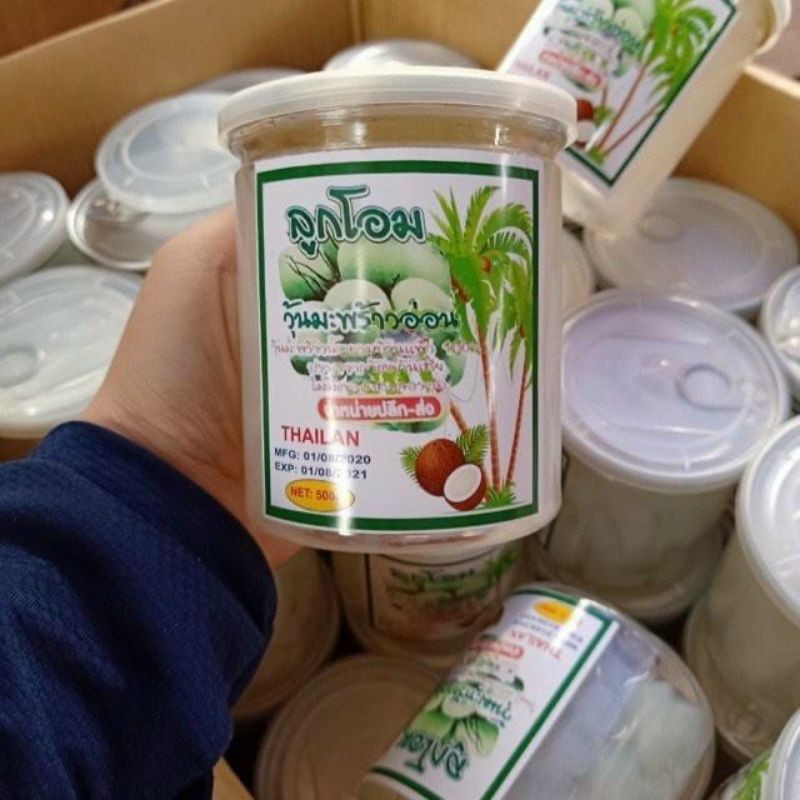 Thạch dừa Thái Lan Lon 500gram [FREE SHIP] TỪ ĐƠN 50K, [Loại Đặc Biệt]