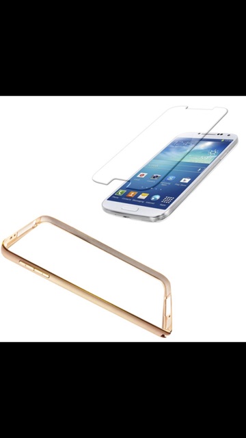 Combo: ốp Viền Nhôm A7+ Kính Cường lực A7
