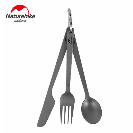 Bộ thìa dĩa Titanium 3 in 1 NatureHike NH19T011-D