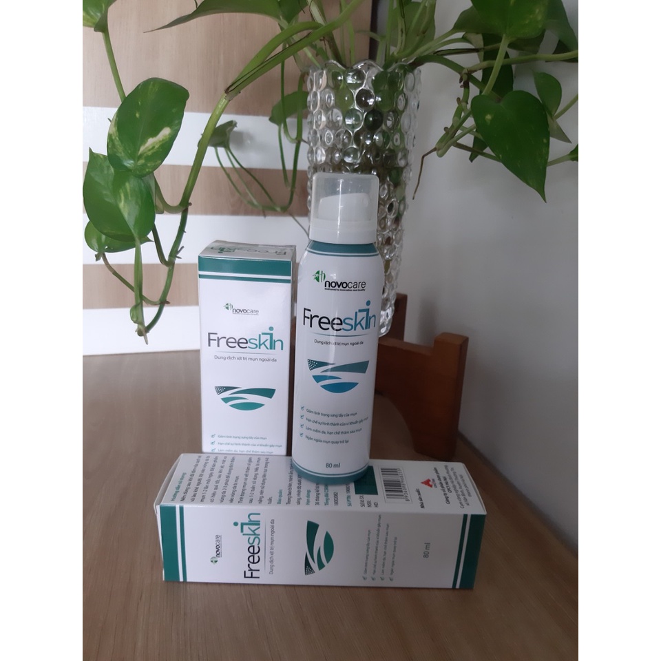 Chai Xịt  Mụn Lưng, Mụn Cơ Thể - Freeskin - Giúp Sạch Mụn, Hết Thâm, Làm Mềm Da, Sáng Da (80ml)