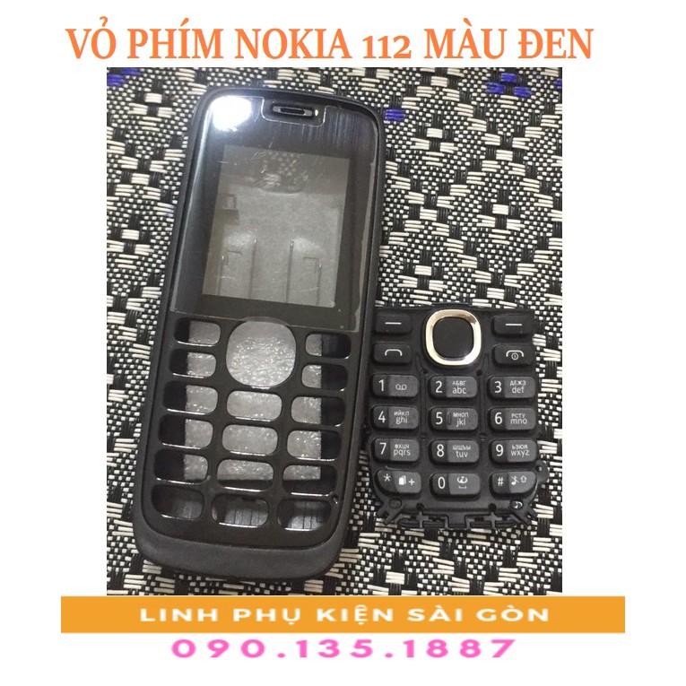 VỎ PHÍM NOKIA 112 MÀU ĐEN