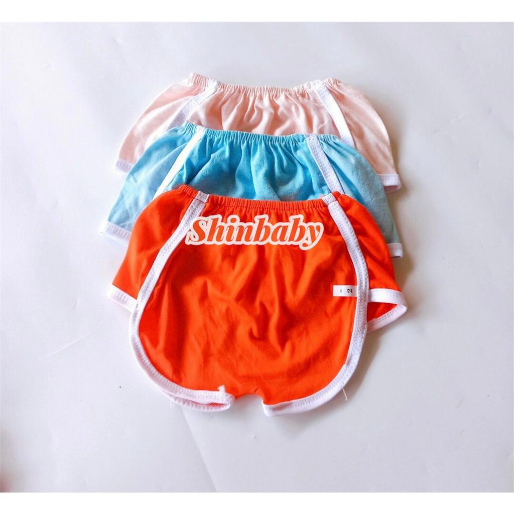 Set 5 quần đùi bí chạy viền thể thao vải cotton mỏng mát cho bé tha hồ vận động