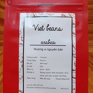 [Hạt rang] Arabica Sơn La sơ chế Wash - Viet Beans Coffee