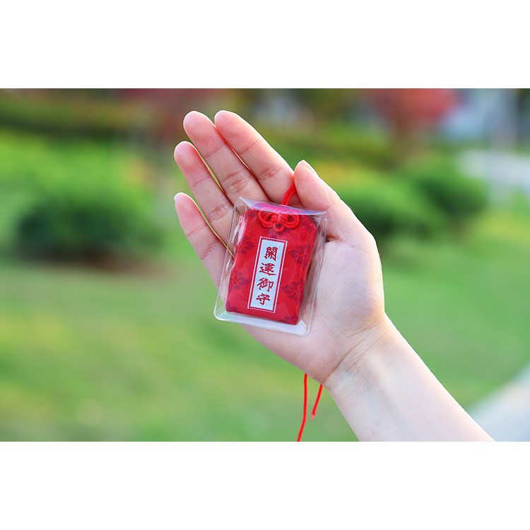 Túi Phước May Mắn Omamori phong thủy Bọc Vỏ Silicon trang trí xinh xắn