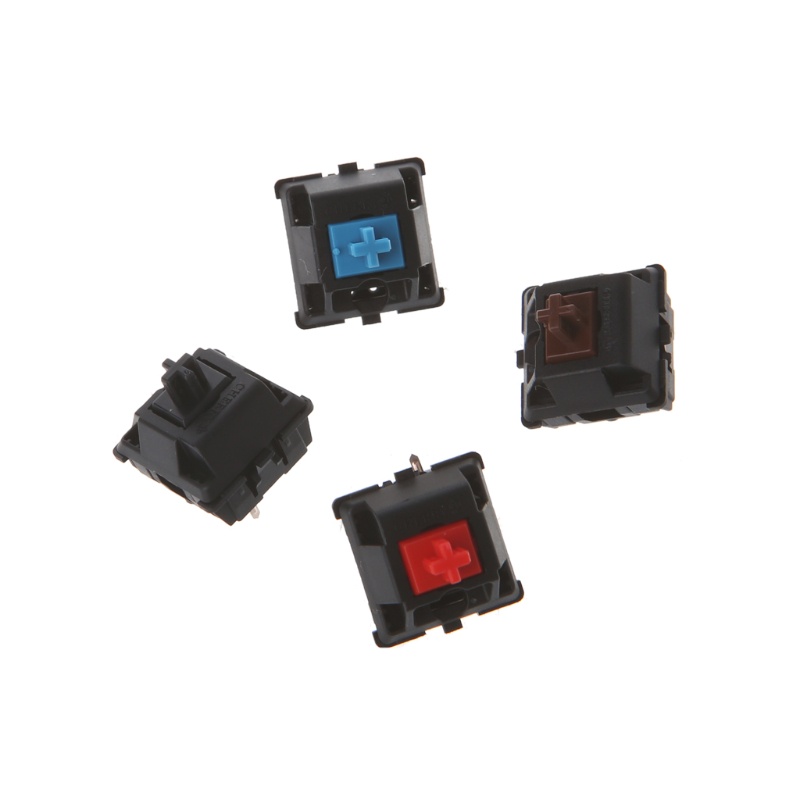 Set 10 Công Tắc Bàn Phím Cơ Cherry MX 3 Chấu Màu Đen