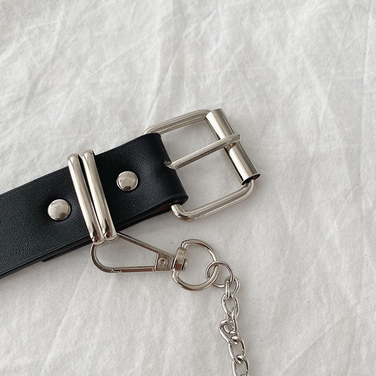 Thắt Lưng Phối Hai Hàng Nút Phong Cách Hiphop Cá Tính