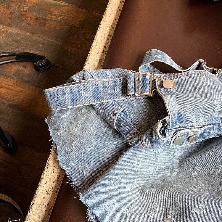 Đầm yếm denim thời trang nữ Hàn Quốc trẻ trung