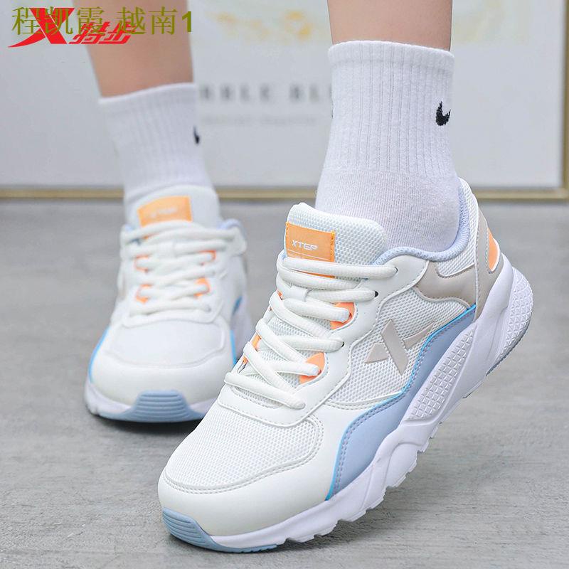 Women s shoes Xtep women s shoes running shoes 2021 summer new style mesh casual shoes autumn cherry blossom shoes student sports shoes women