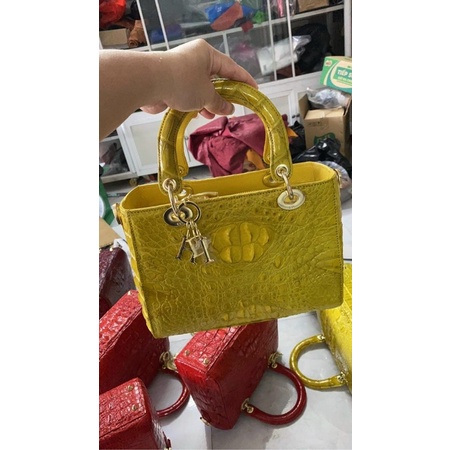 TÚI NỮ DA CÁ SẤU THẬT SIZE 25 CÁ SẤU GÒ VẤP