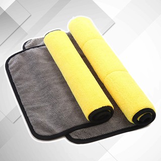 Khăn Lau Microfiber 2 Mặt, Lau Nội Thất Ô Tô cỡ trung 30x40