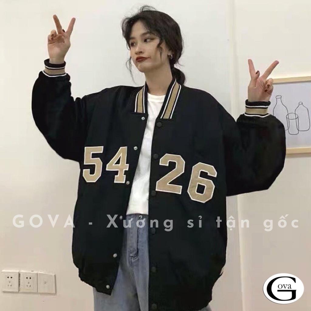 Áo khoác bomber dù 5426 nam nữ form rộng Unisex 2 lớp Chống Nắng Siêu Hot ulzzang Jacket Bomber GOVA