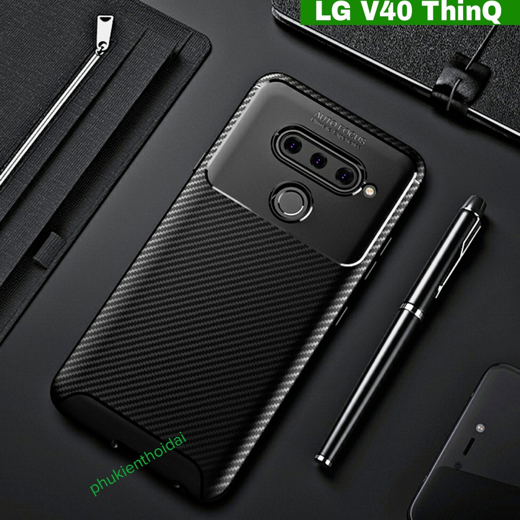 Ốp lưng LG V40 ThinQ / LG V60 ThinQ chống sốc vân Rằn Ri Auto Focus siêu bền