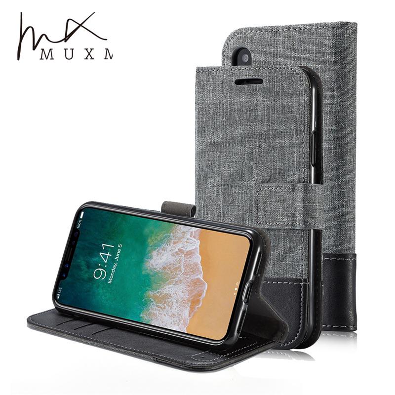 Bao da điện thoại PU nắp lật kiểu ví cho Samsung Galaxy Note 8 9 S7 edge S8 S9 Plus A6 A8 Plus A7 A9 2018