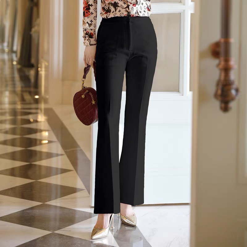 Quần tây nữ công sở - Ống loe - Chất tuyết mưa cực tôn dáng | BigBuy360 - bigbuy360.vn