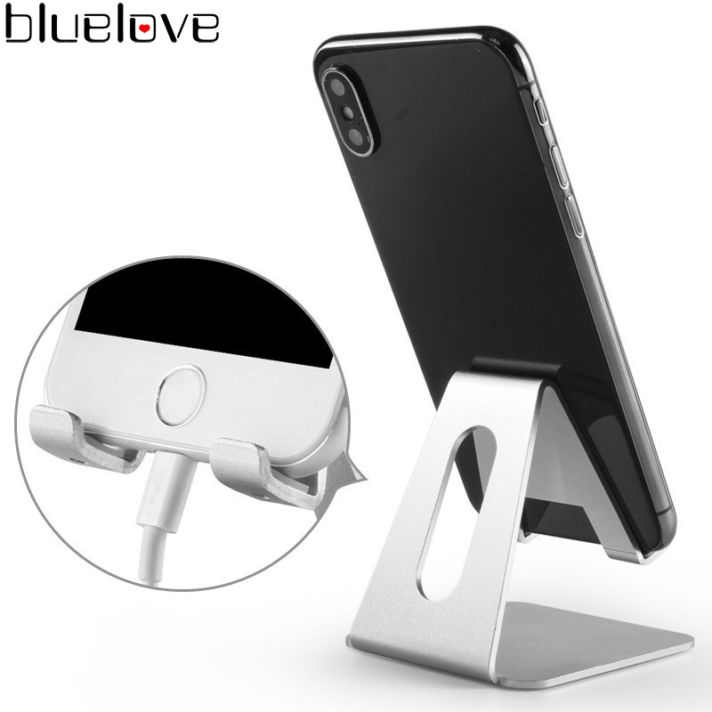 Giá Đỡ Điện Thoại / Máy Tính Bảng Để Bàn Bằng Hợp Kim Nhôm Tiện Dụng Cho iPhone Và Android