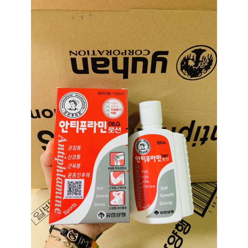 Dầu Nóng Xoa Bóp Antiphlamine 100ml Hàn Quốc