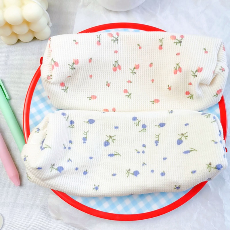 Túi đựng bút họa tiết in hoa trang nhã