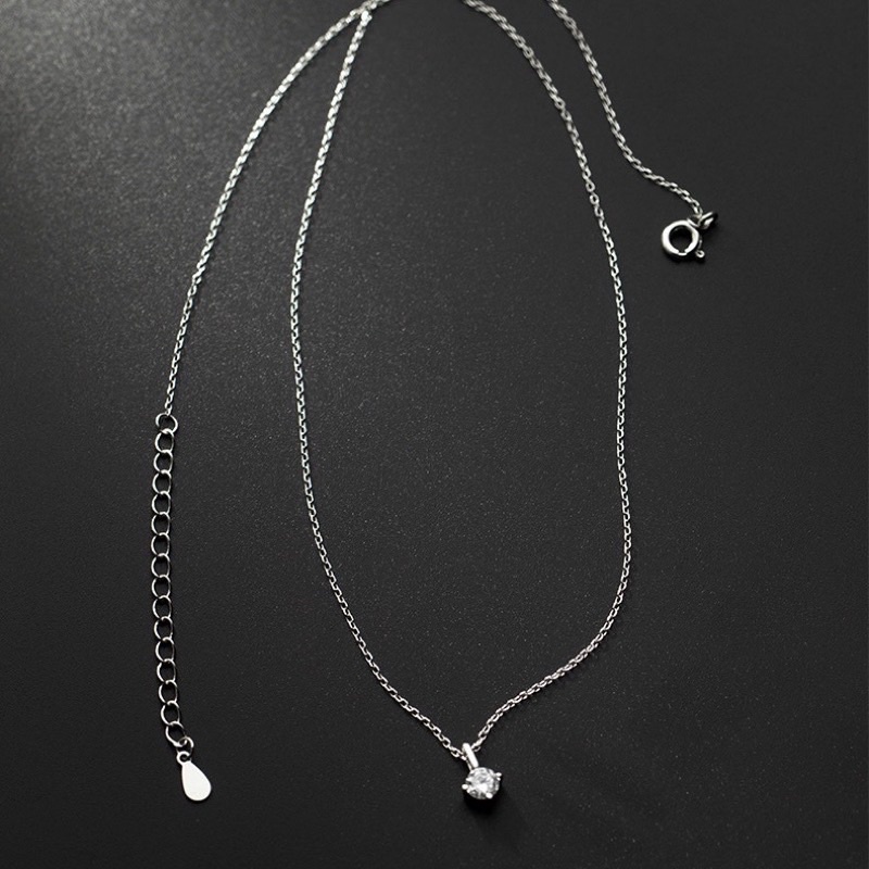 Dây chuyền nữ đá ổ đá nhỏ HOTTREND nhỏ xinh nhẹ nhàng - THJ SLIVER
