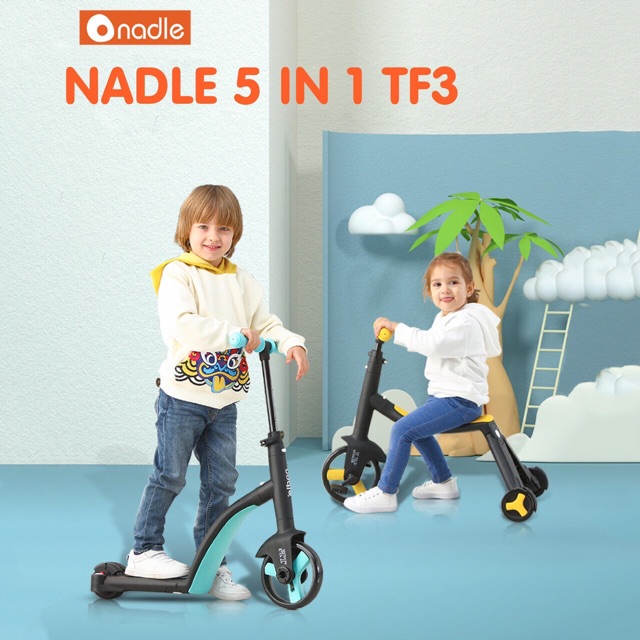 XE SCOOTER NADLE 5 IN 1 TF3 SIÊU XỊN CHO BÉ