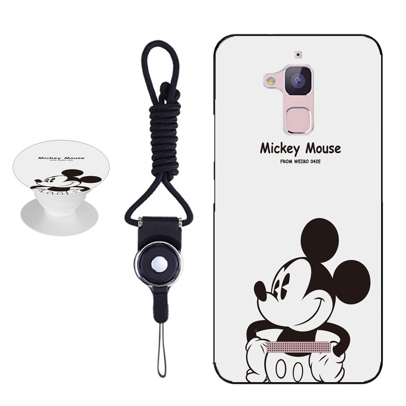 DISNEY Mới Ốp Điện Thoại Silicon Mềm Có Dây Đeo Và Giá Đỡ Hình Chuột Mickey Cho Asus X008D Asus Zenfone3 Max (Zc520Tl)