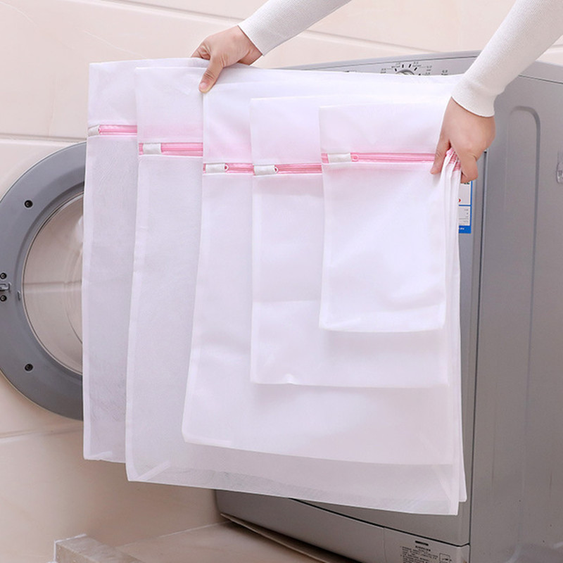 Túi lưới giặt quần áo/ vớ/ đồ lót gấp gọn dành cho máy giặt