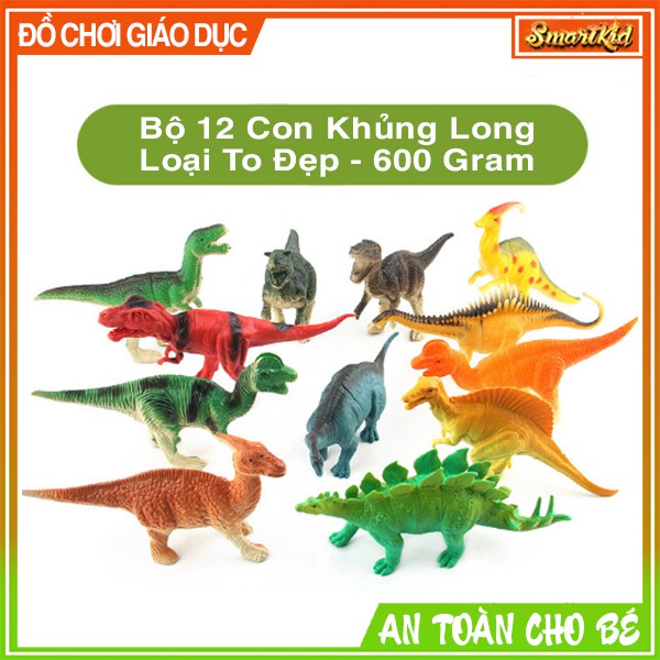 Đồ Chơi Mô Hình 12 Con Khủng Long Loại Đẹp Cho Bé